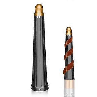 Gouden lange conische krultang voor Dyson Airwrap HS01 HS05, voor volumineuze golven en styling met hitte.