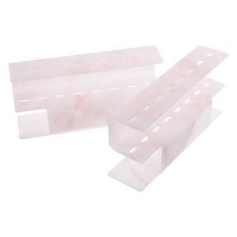 Pink Acrylic Tweezers Holder for Makeup Tools Storage 2Pcs Display Stand