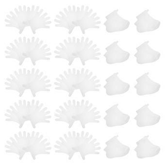 Salon Hand Foot Covers Disposable Plastic 1Set Foot Hand