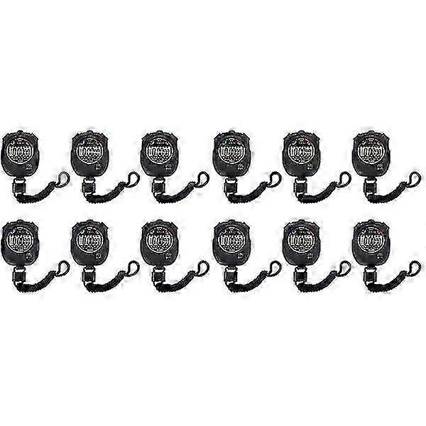 12 Pcs Game Stopwatch Match Timer Electronic Watch Practical Training Timer