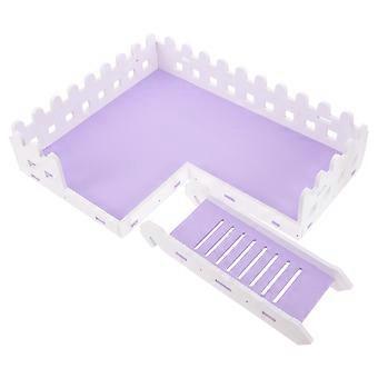 Hamsterkäfig-Plattformspielzeug für Haustiere, aus robustem violettem PVC-Material