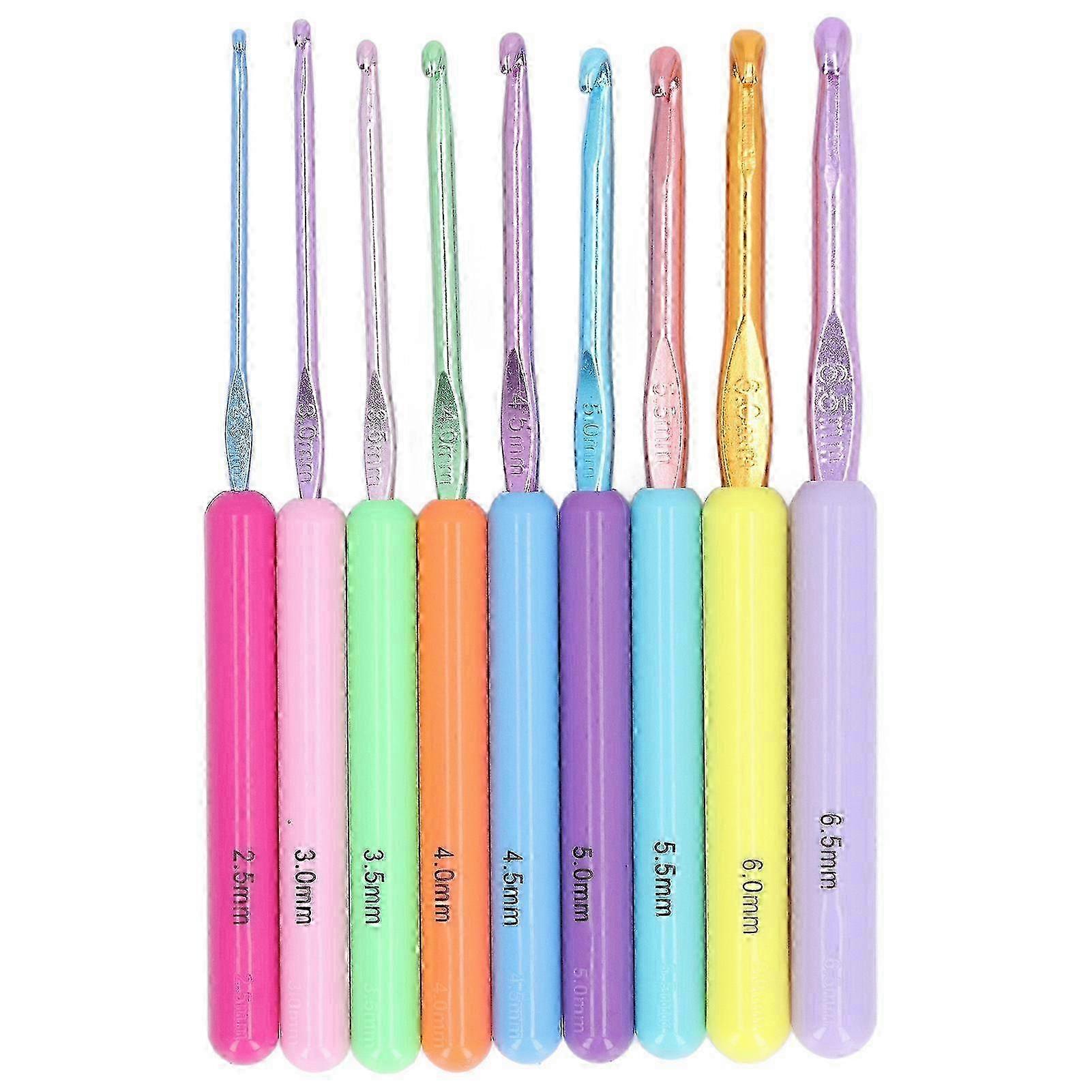 Ergonomic Coloured Crochet Hooks Set