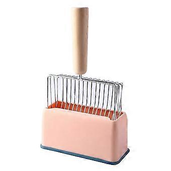 Cat Litter Scoop With Holder, Pooper Scooper With Litter Box Stand, Complete Cleaning Kit for Cat Litter