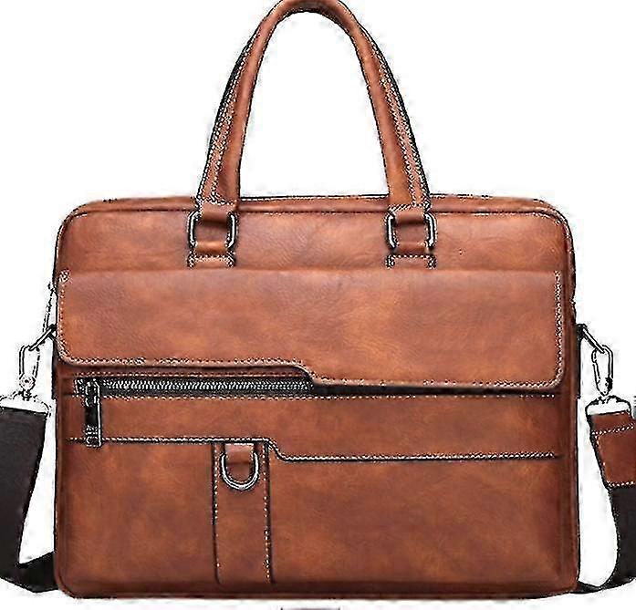 Compact Horizontal PU Leather Messenger