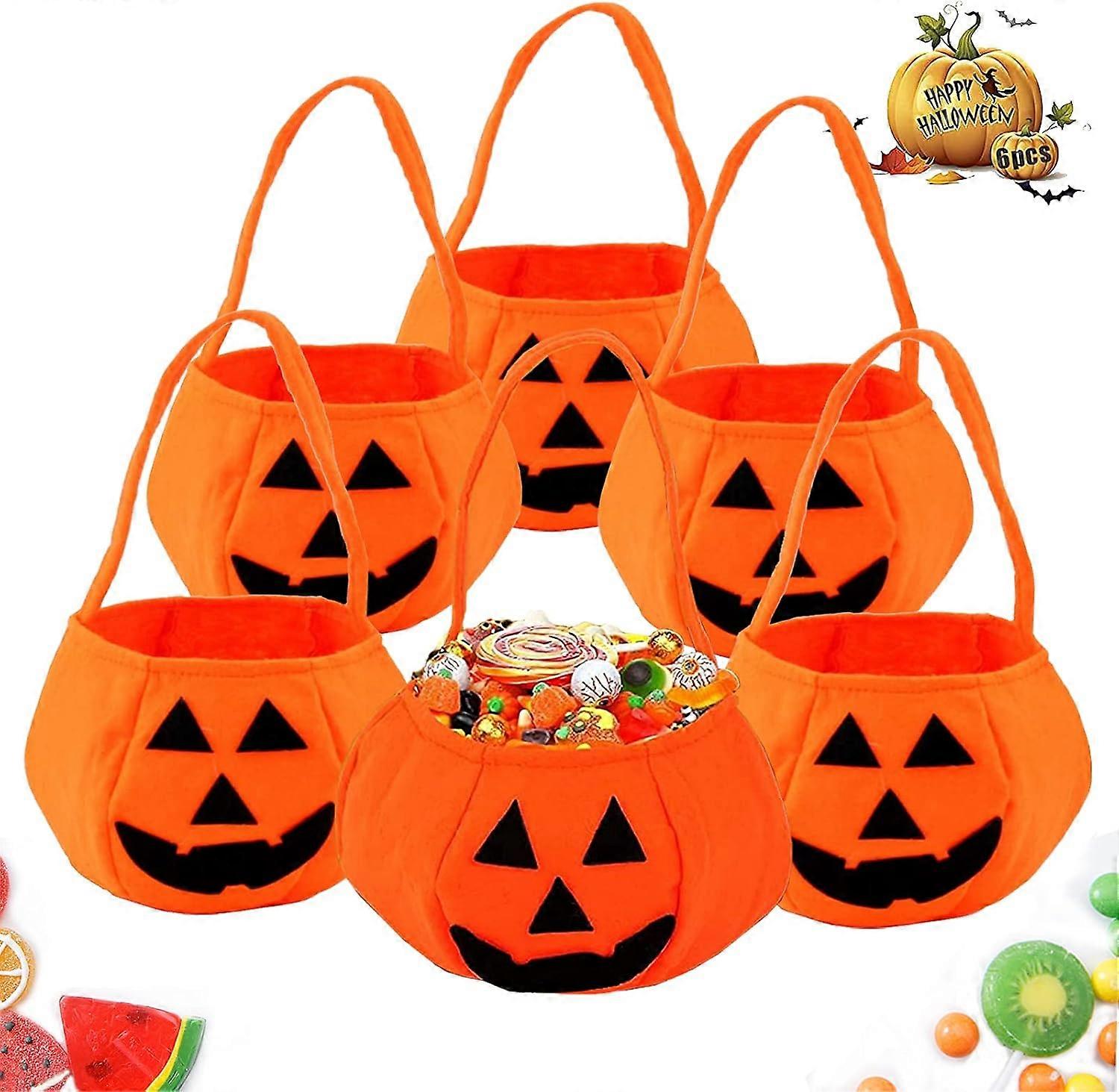 Reusable Canvas Halloween Buckets With Handle