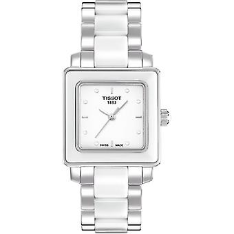 R. tissot wax cuad. White. 8dtes. Quartz Analog Women's Watch with Stainless Steel Bracelet T0643102201600
