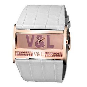 V & l tempo royal Watch for Women Analog Quartz with Cowskin Bracelet VL036605