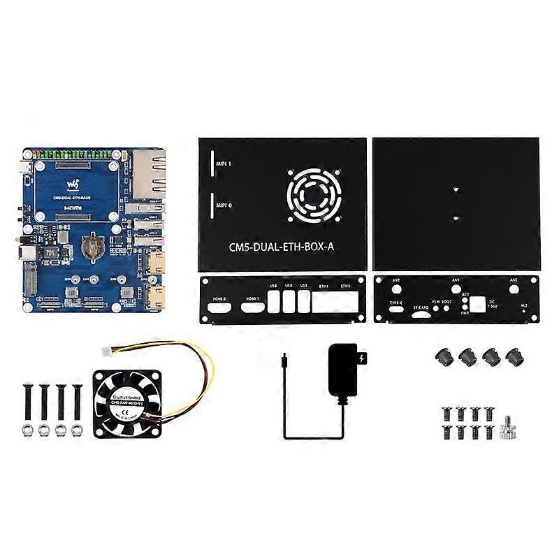 WAVESHARE Dual Ethernet Base Board For CM5 US Plug