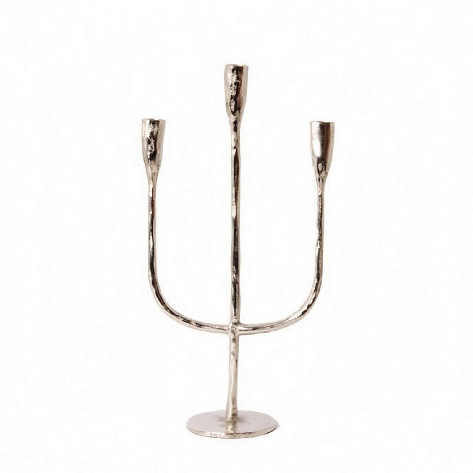 Three-Branch Branching Candlestick | Slender Central Stem, Branched Candlestick