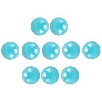 Light Blue 16mm Glass Marbles Knicker Balls - Set of 10 Pcs for Decoration & Toy