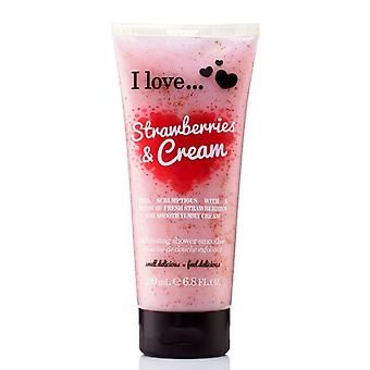 Amo... Doccia Esfoliante Smoothie Fragole & Crema 200ml