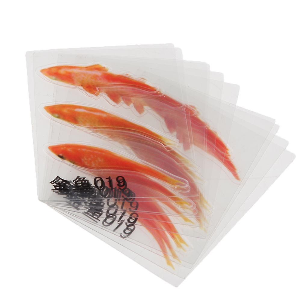 10Set 3D Simulation Resin Painting Art Goldfish Stickers Decorative D