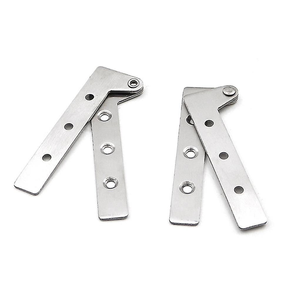Set of 2 Stainless Steel Concealed Door Pivot Hinges 360 Degree Swivel, 10cm Offset Knife Hinge, Concealed Pivot Hinge