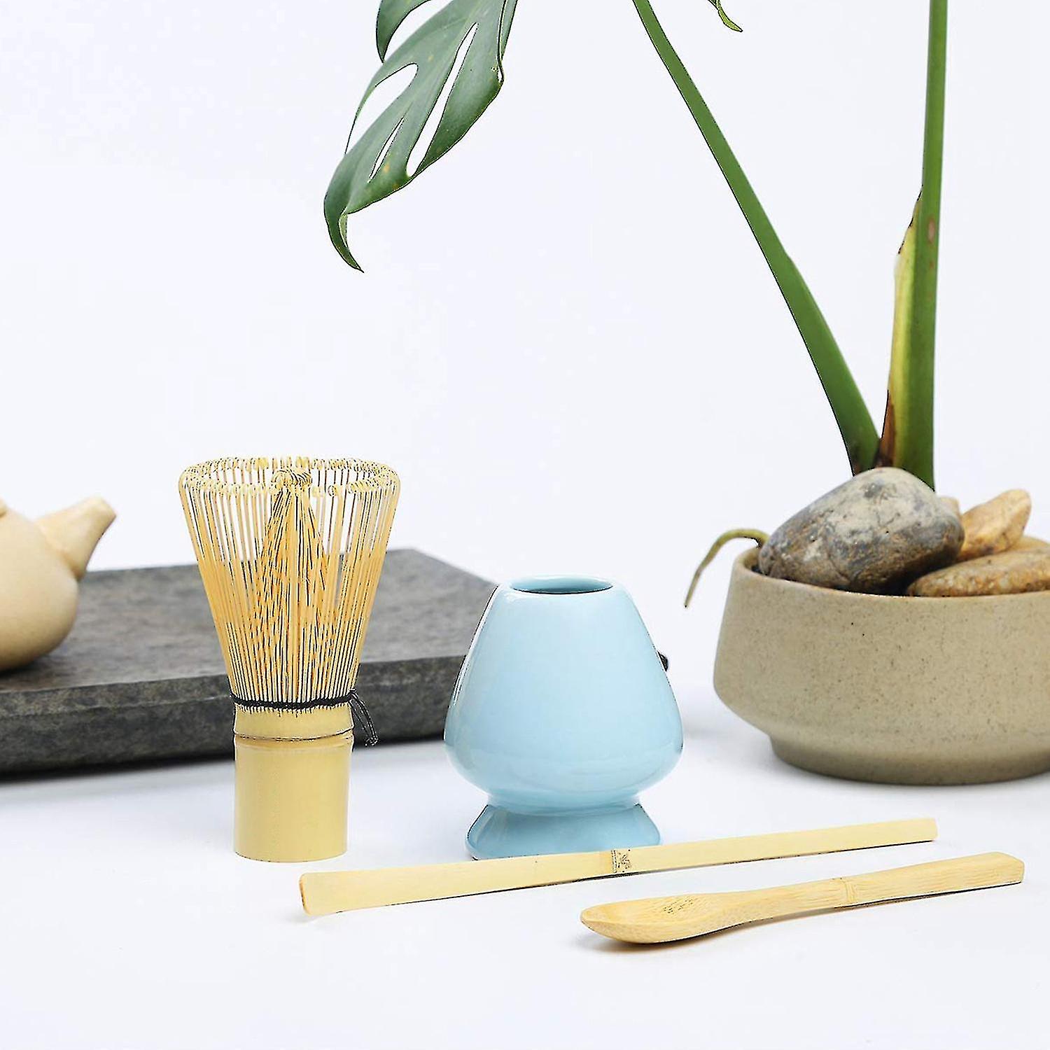 Matcha Whisker Set Bamboo Matcha Tea Set 4 Piece Including Matcha Whisk