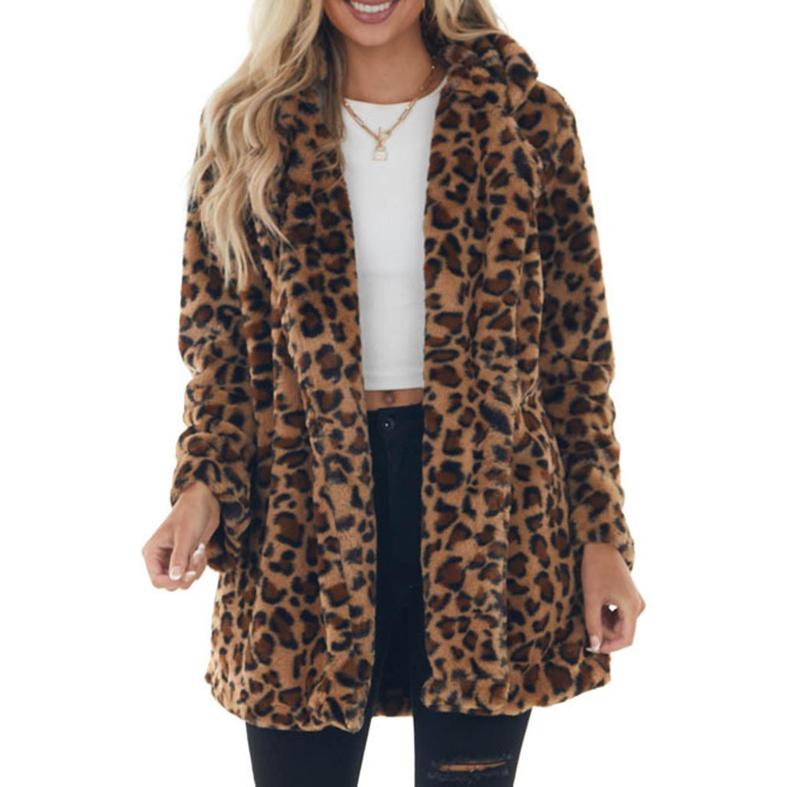 Autumn Clothes for Women Leopard Printed Coat Jacket for Night Going Out Wear