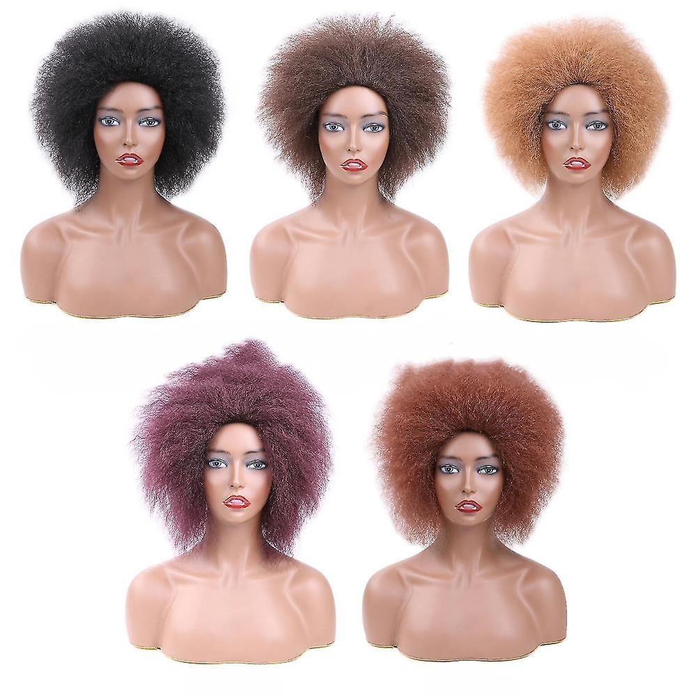 الباروكات الألياف الكيميائية آلية غطاء الرأس انفجار أغطية الرأس هالوين زي الدعائم حزب الديكور الباروكة