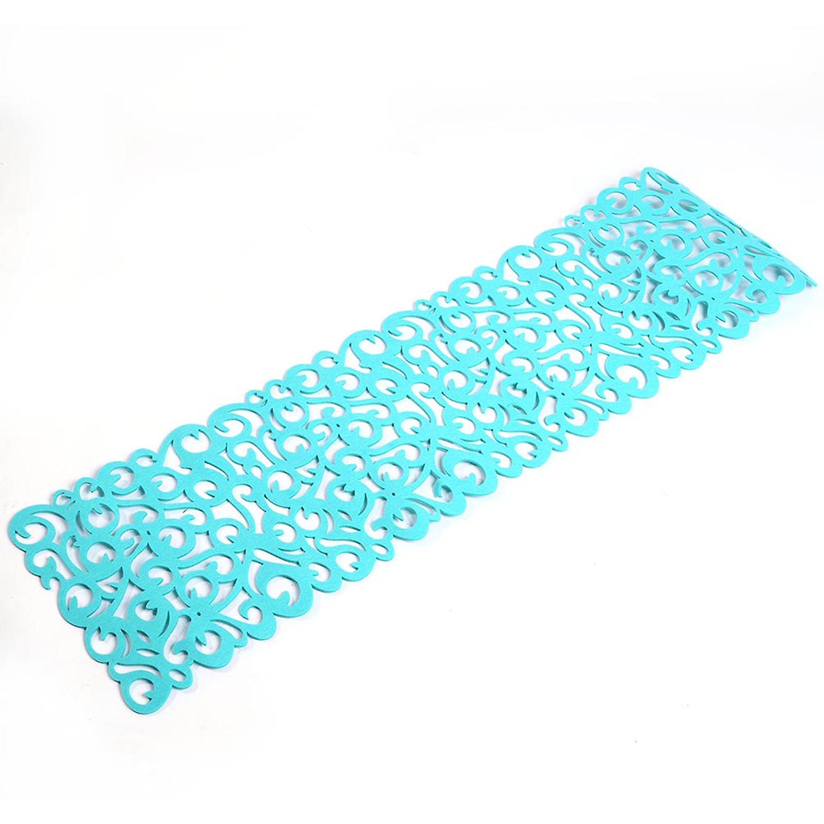 Rectangle Shape Felt Tablecloth Runner Placemats Table Mats Household Decorations(Light Green)