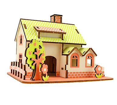Green Apple Paradise 3d Wooden Puzzle