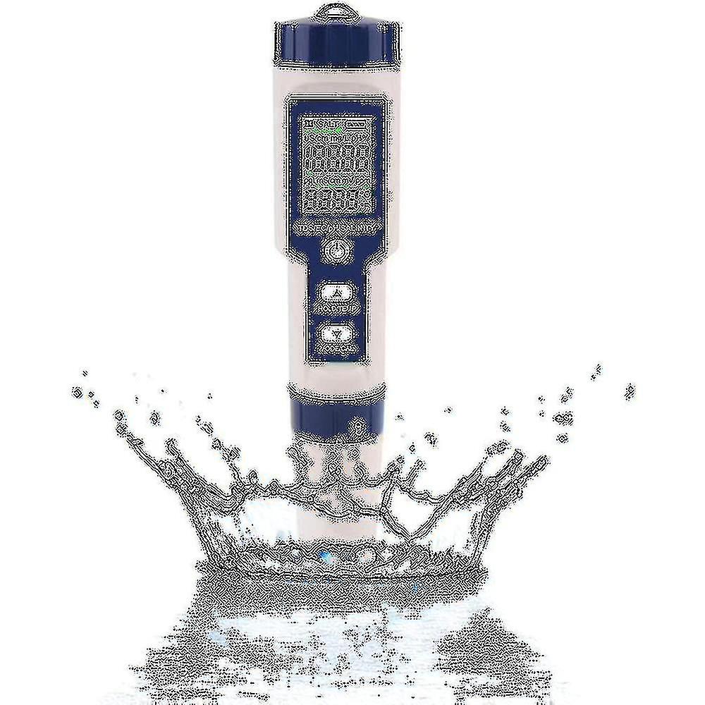 Ph Meter, 5 In 1 Ph/tds/ec/orp/temperature, Water Quality Monitor Tester For Swimming Pools, Hydroponics, Drinking Water, Aquariums
