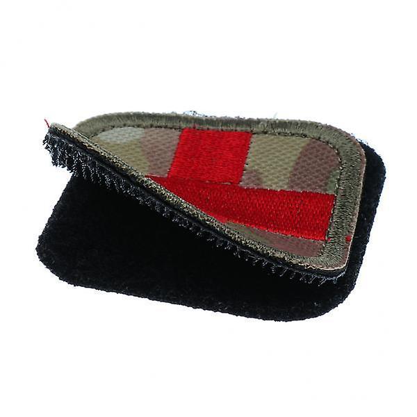 6x50 x 50mm Hook & Loop Medic First Aid Red Cross Patch CP Camo
