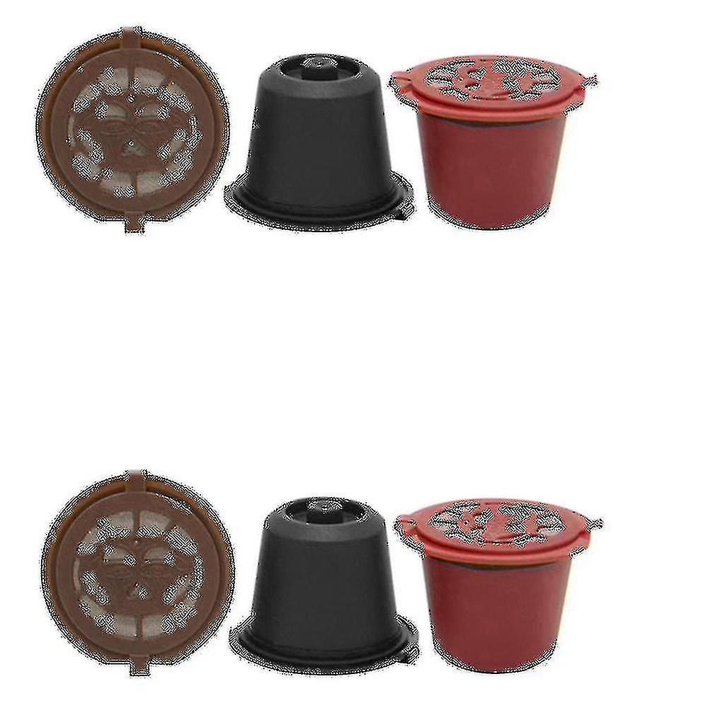 6 Pcs Refillable Reusable Espresso Capsule For Coffee Machine Reusable Capsule Refill Empty Capsule