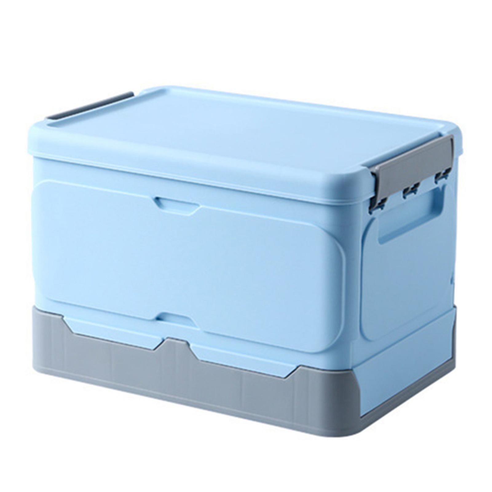 Foldable Storage Bin with Handle Large Capacity Dustproof Books Stoage Box for Classroom