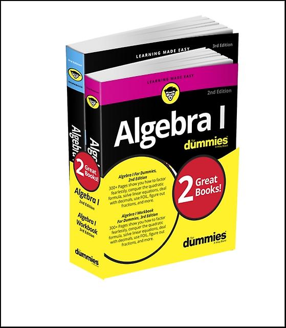 Algebra I For Dummies Book  Workbook Bundle by Sterling & Mary Jane Bradley University & Peoria & IL Paperback