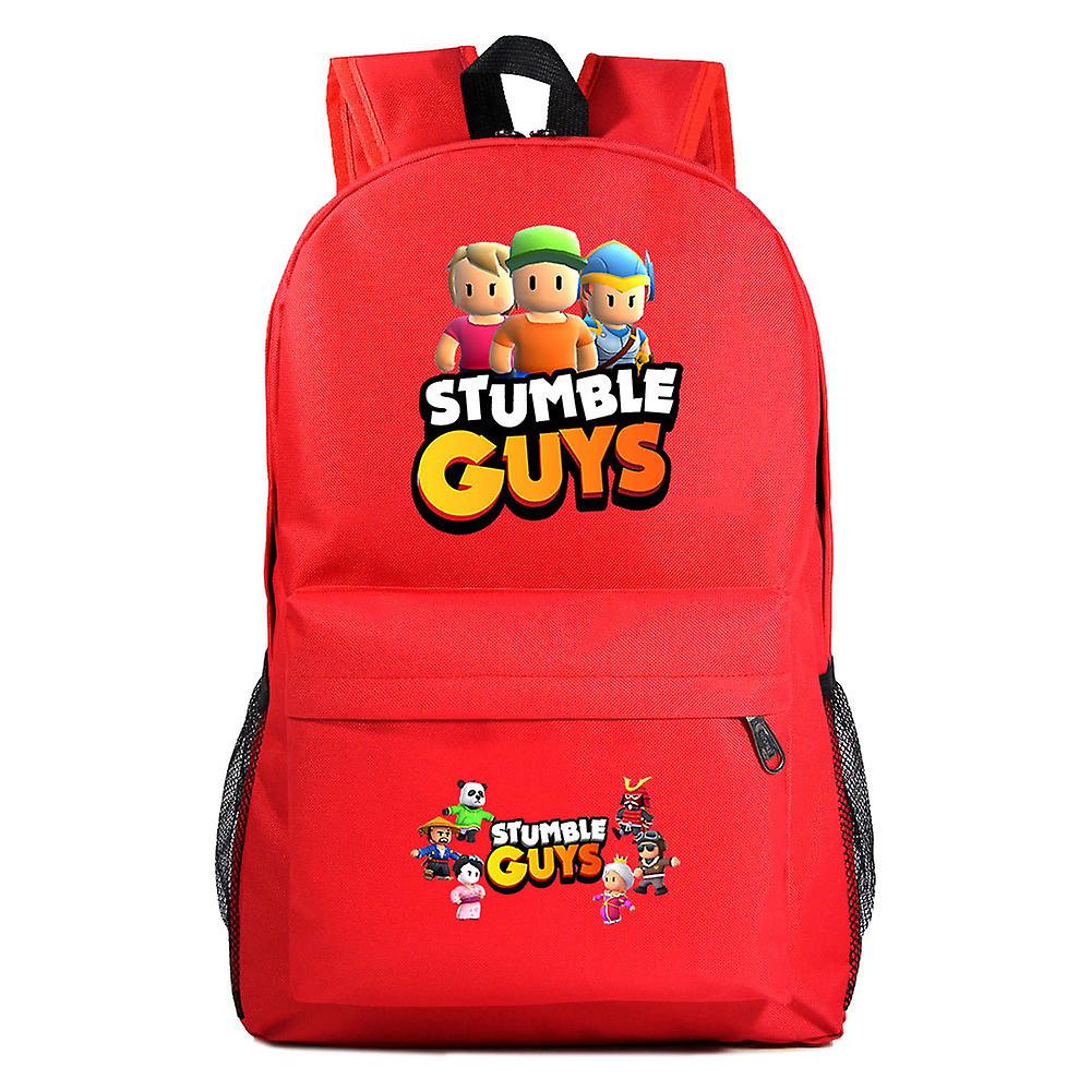 حقيبة ظهر STUMBLE GUYS للمراهقين - حقيبة مدرسية للجنسين المحتال Rugzak مع مقلمة لطيفة للبنين / البنات