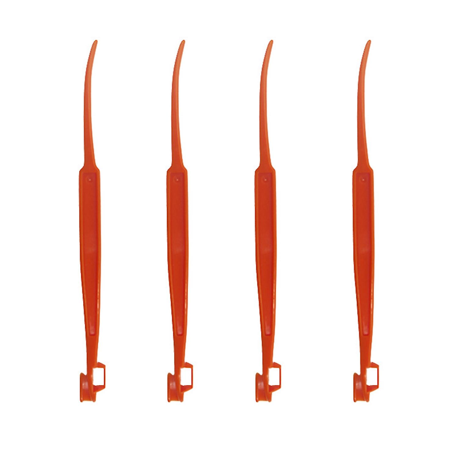 ZHOUBA 4Pcs Orange Peeler Novelty All Match ABS Non-slip Convenient Orange Zester for Home