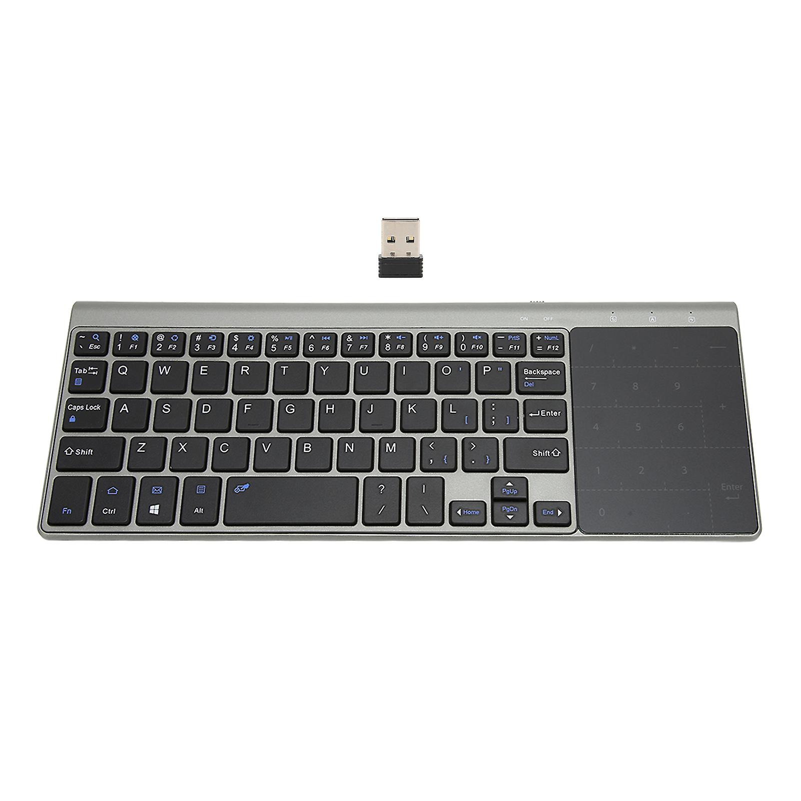 Wireless Keyboard,2.4G Wireless Keyboard Touchpad Portable Keyboard Wireless Keyboard Touchpad Solid Performance