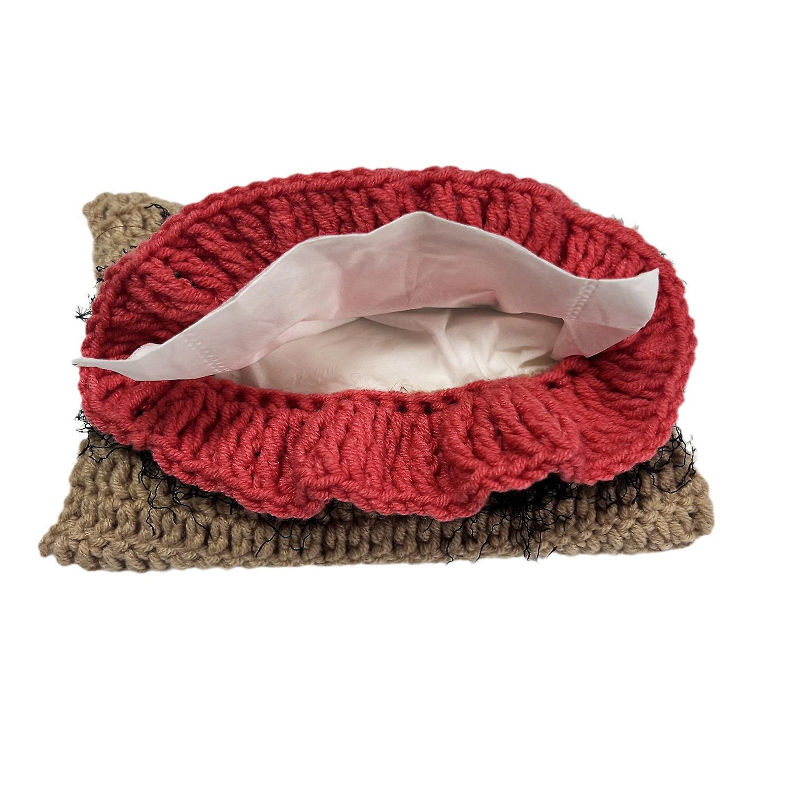 Household Spoof Tissue Box Innovative Desktop Tissue Storage Case for Kitchen