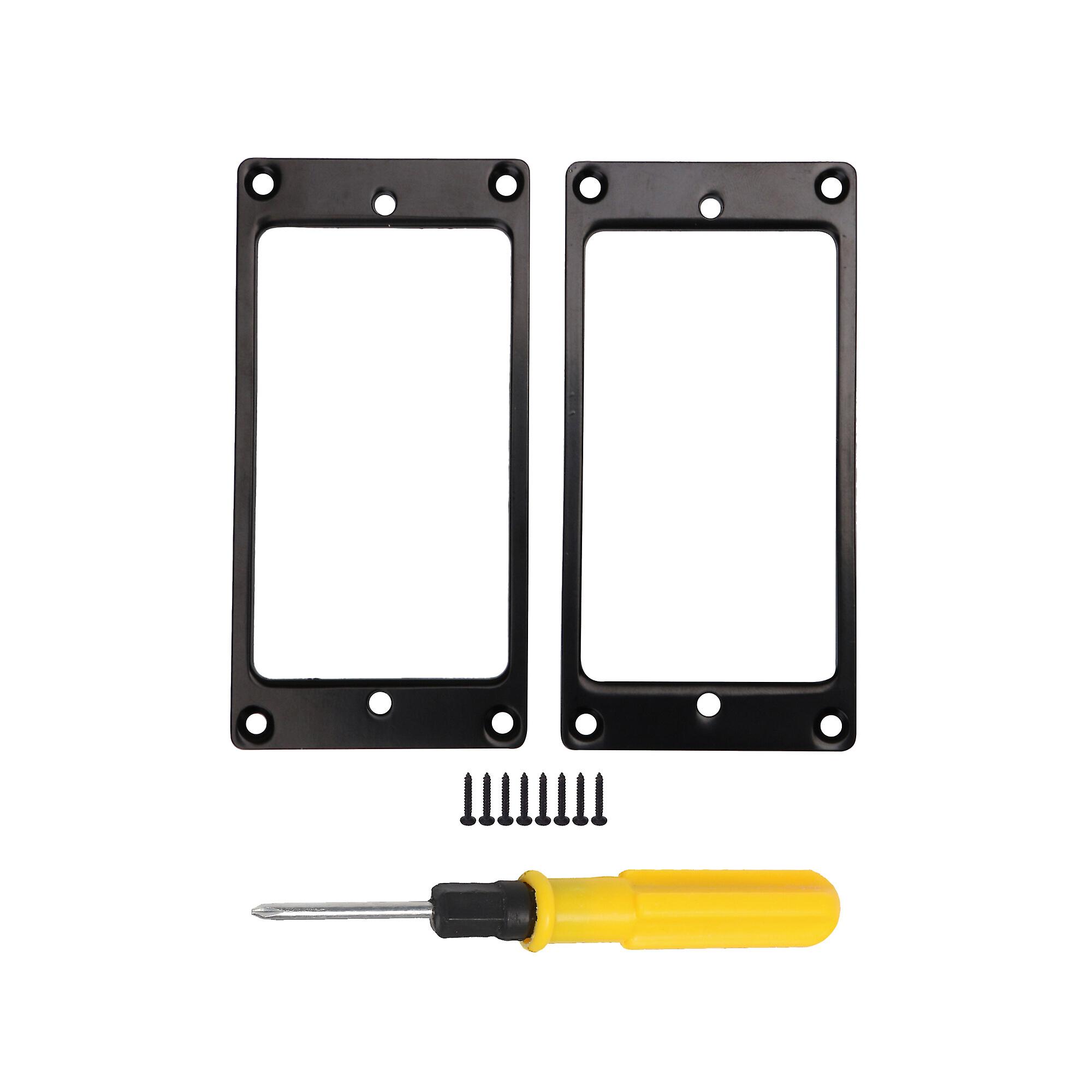 2 Pcs Electric Guitar Pickup Frame Metal with Screwdriver and Screws