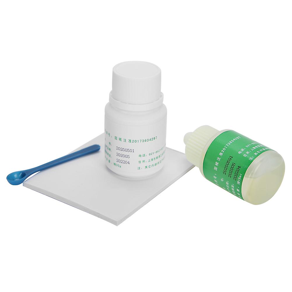 15 ml de ciment polycarboxylate de zinc liquide 30 g de ciment polycarboxylate de zinc en poudre