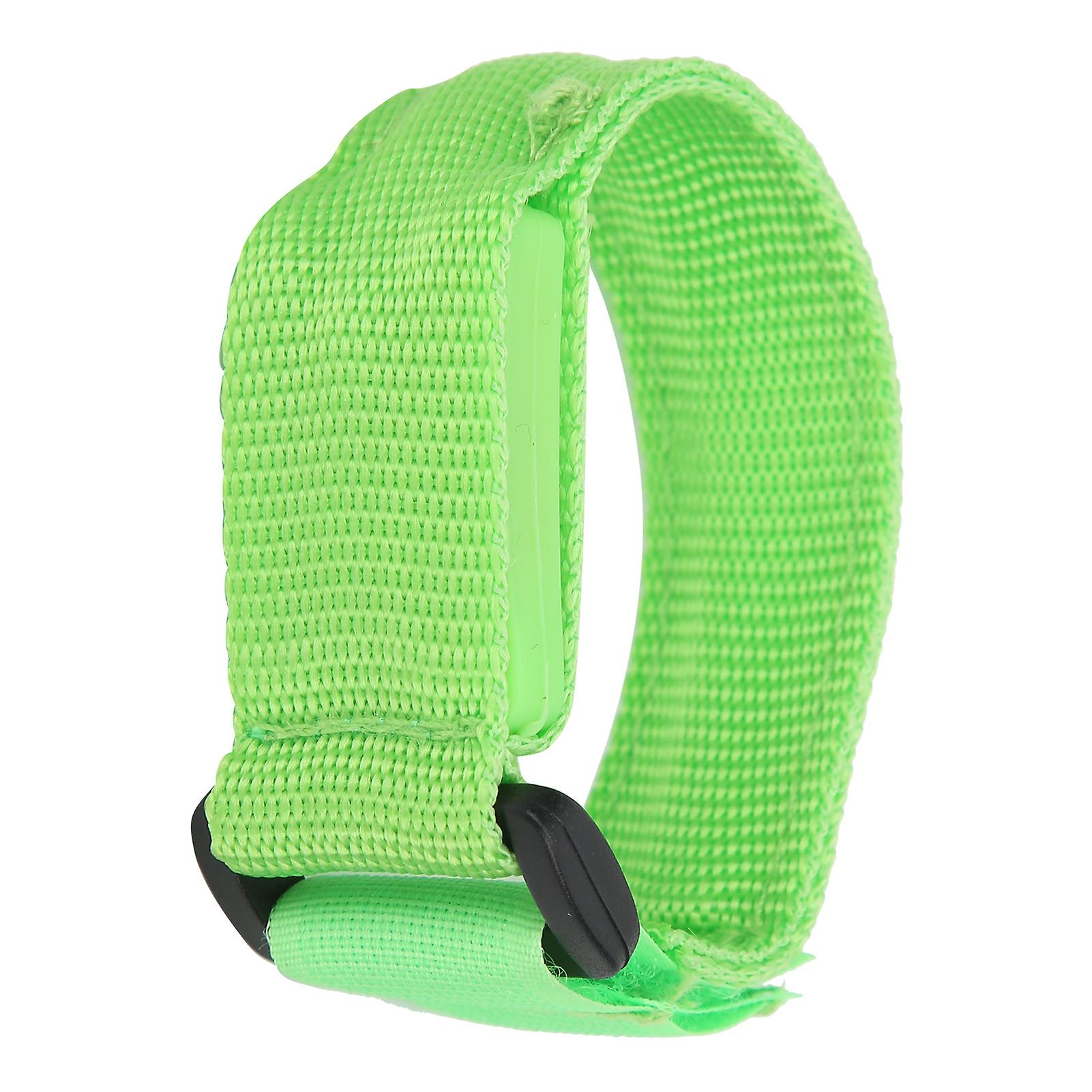 Adjustable LED Armband Flashing Light for Running Cycling Green Light