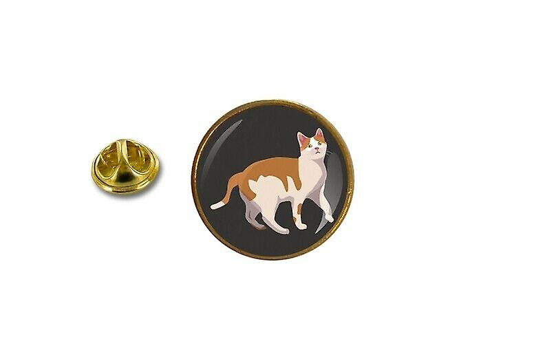 pine pine pine badge pin-apos;s metal with butterfly claws red kitten cat