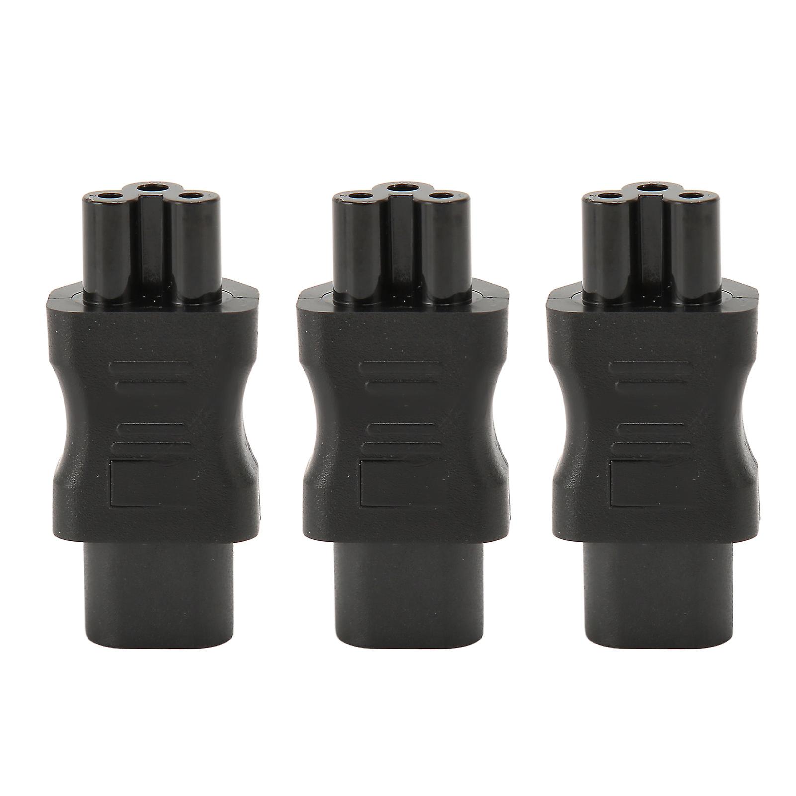 IEC320 C8 to IEC320 C5 Power Adapter, 3pcs IEC320 Male C8 to Female C5 Power Plug Adapter for PDU Chassis, UPS Socket