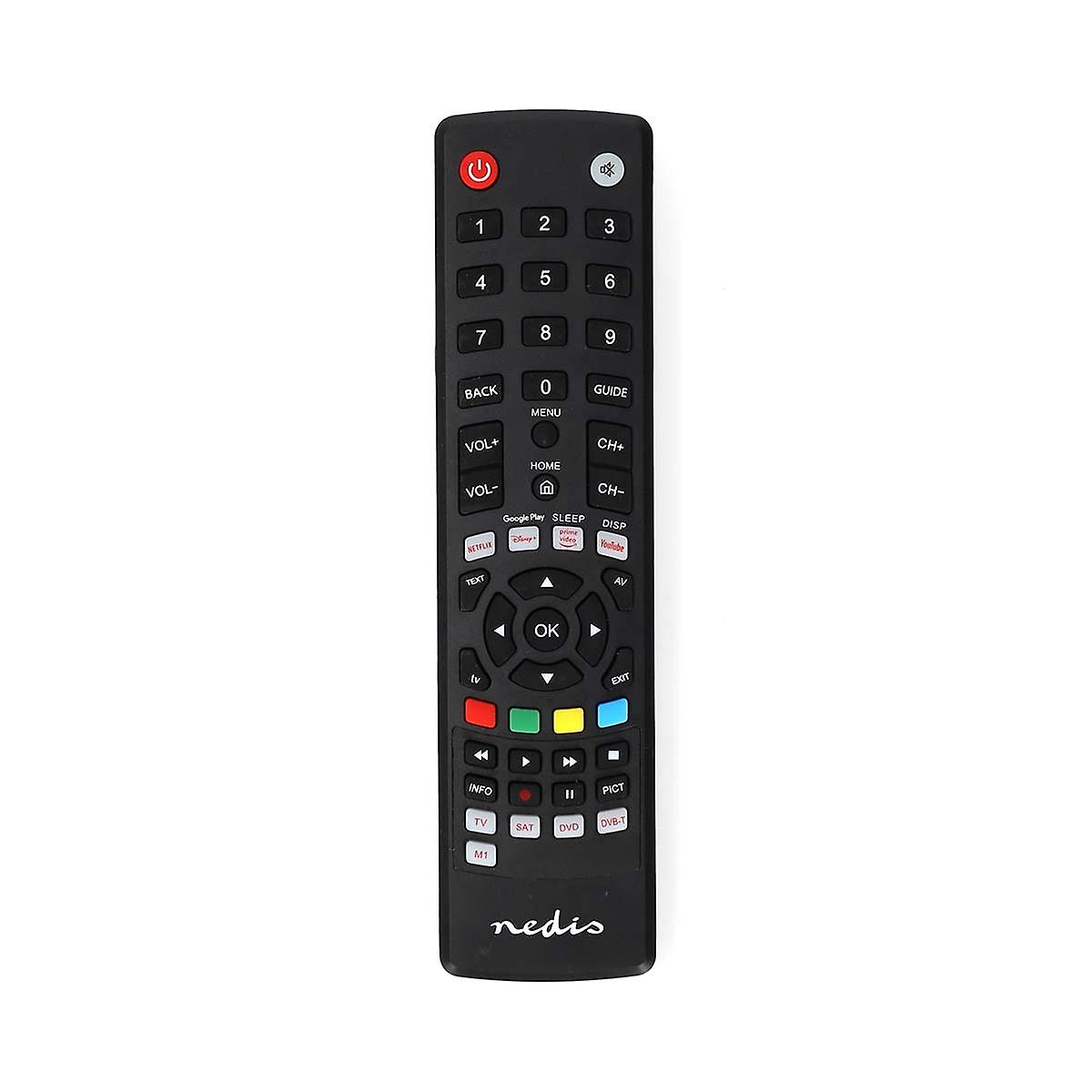 Universalfjärrkontroll | Förprogrammerad | 4 Enheter | Amazon Prime / Disney + Button / Google Play