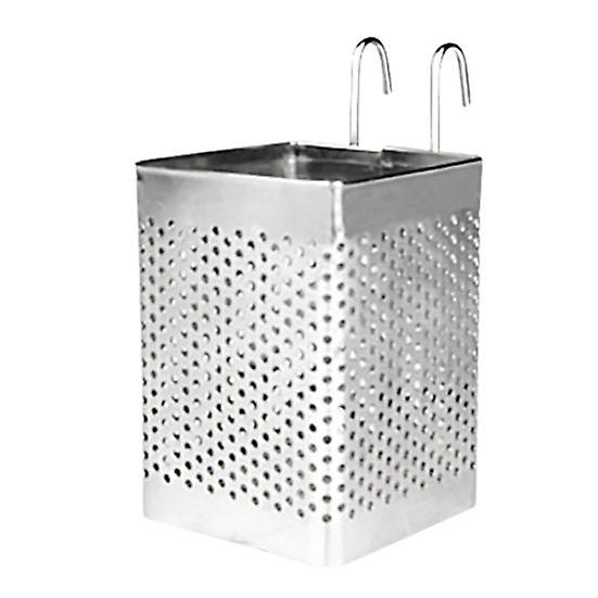 Chopsticks Holder with Hanging Hooks Space-Saving Stainless Steel Tableware Drainer for Kitchen