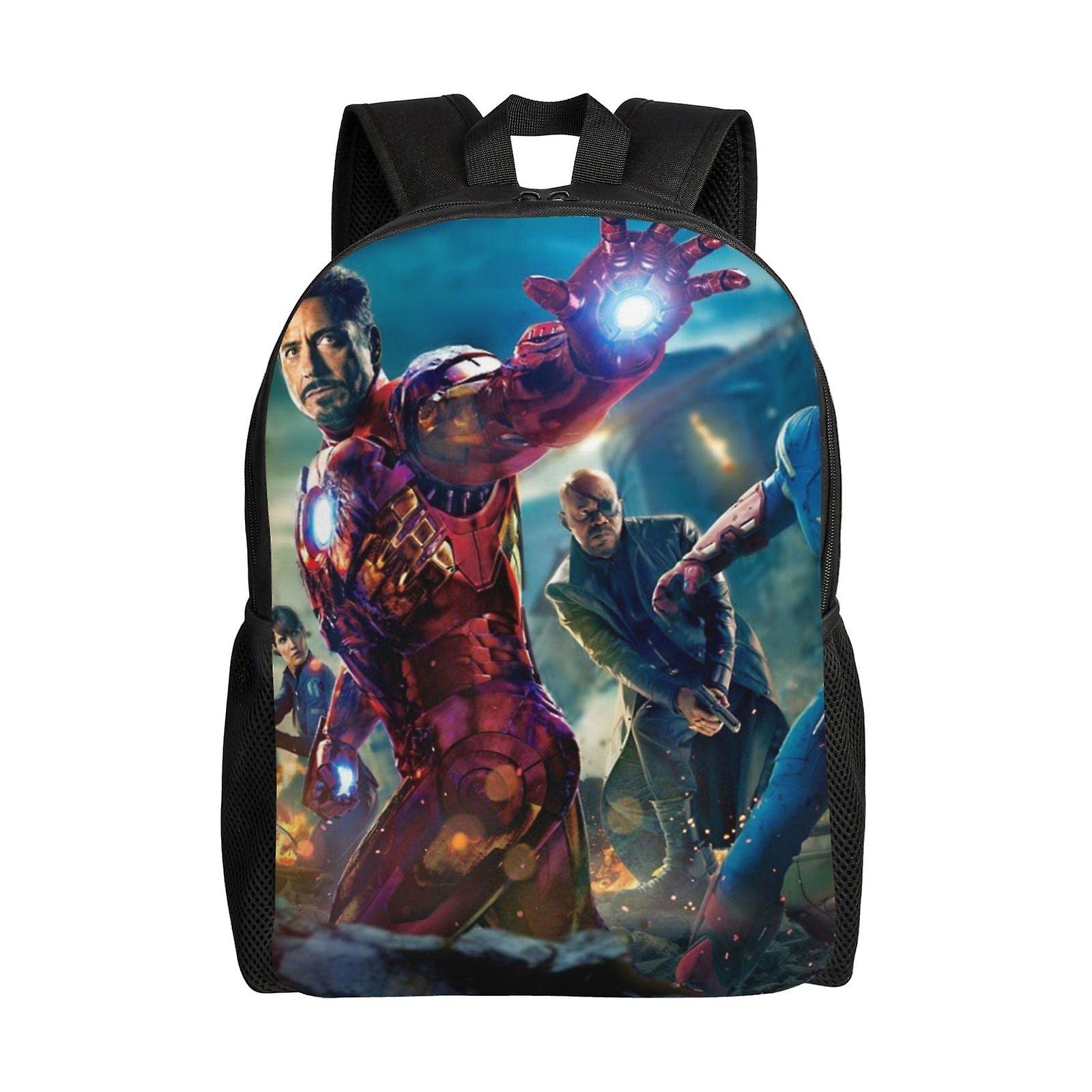 Iron Man Backpack, Travel Laptop Backpack, Water Resistant College School Computer Bag, Durable