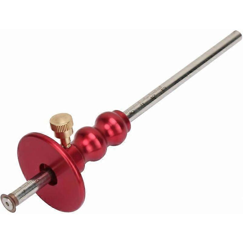 Wood Marking Gauge - Wood Scribe Mortise Gauge Tool, Wood Wheel Marking (Red)