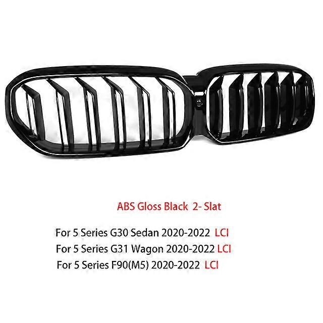 Calandre Avant Noire Brillant Pour BMW Série 5 G30/G31/F90 (2017-2019) - En ABS, Style M Performance - Installation Facile