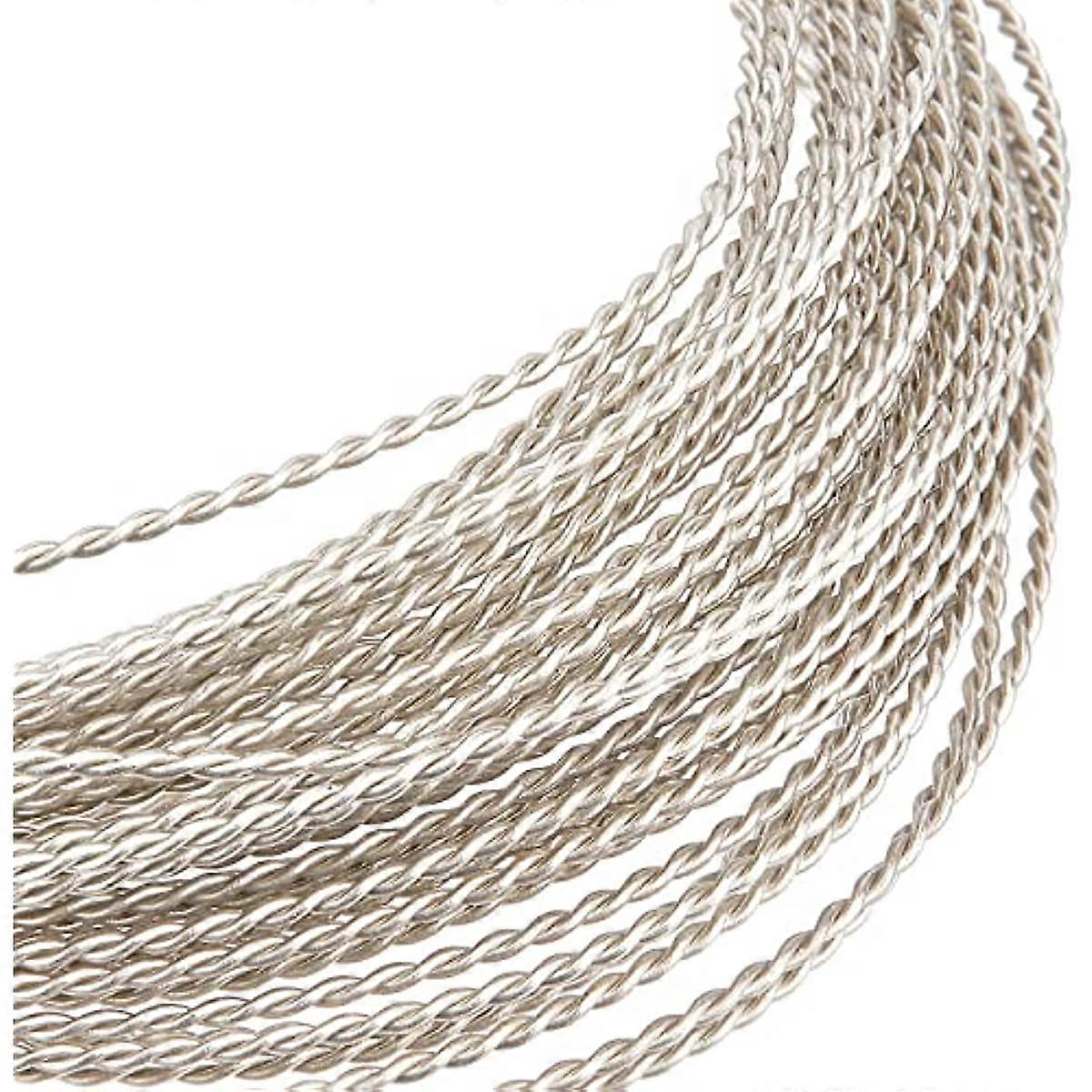 20 Gauge 23Ft Twist Jewelry Wire Silver White Craft Wire White Copper Beading Wire για την κατασκευή στολιδιών και άλλες εργασίες χειροτεχνίας κοσμημάτων