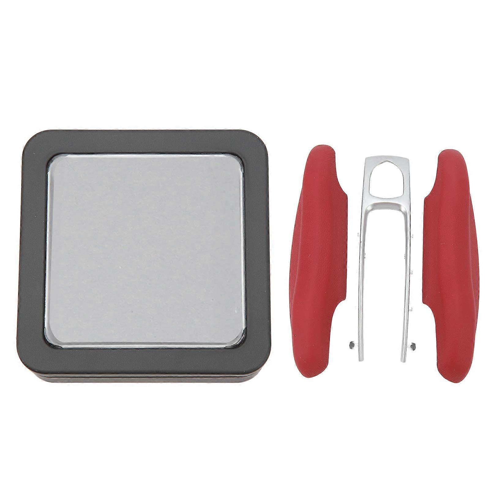 Auto Smart Key Cover Case Leder Keyless Entry Remote Key Fob Protector Shell für Panamera Cayenne 911 Taycan Rot