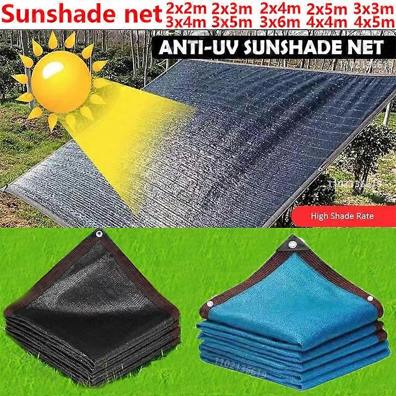 Thickened 12-pin 90% Shading Rate Anti-uv Hdpe Black Shading Net Outdoor Pergola Car Garage Rain Shed Shading Net