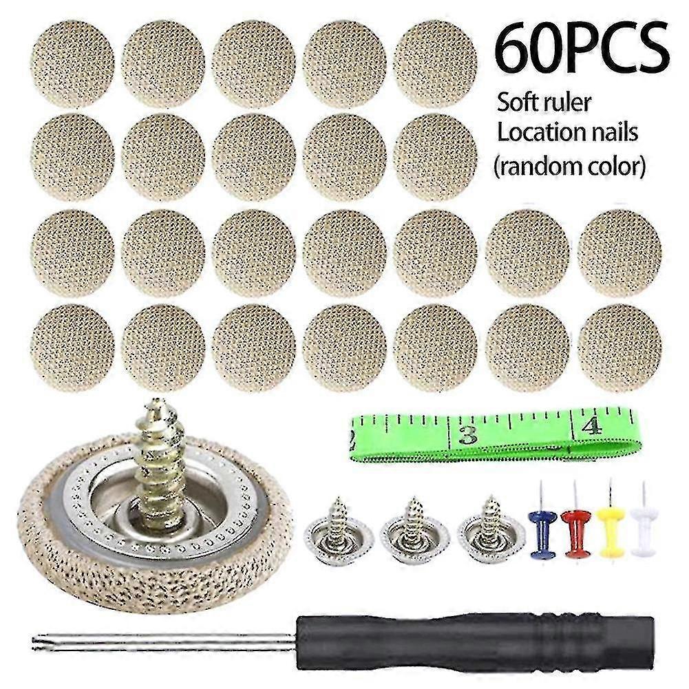 60db / csomag Megereszkedett tetőkárpit Automatikus csat Autó tetőcsap rögzítő patent mennyezet javítás Új