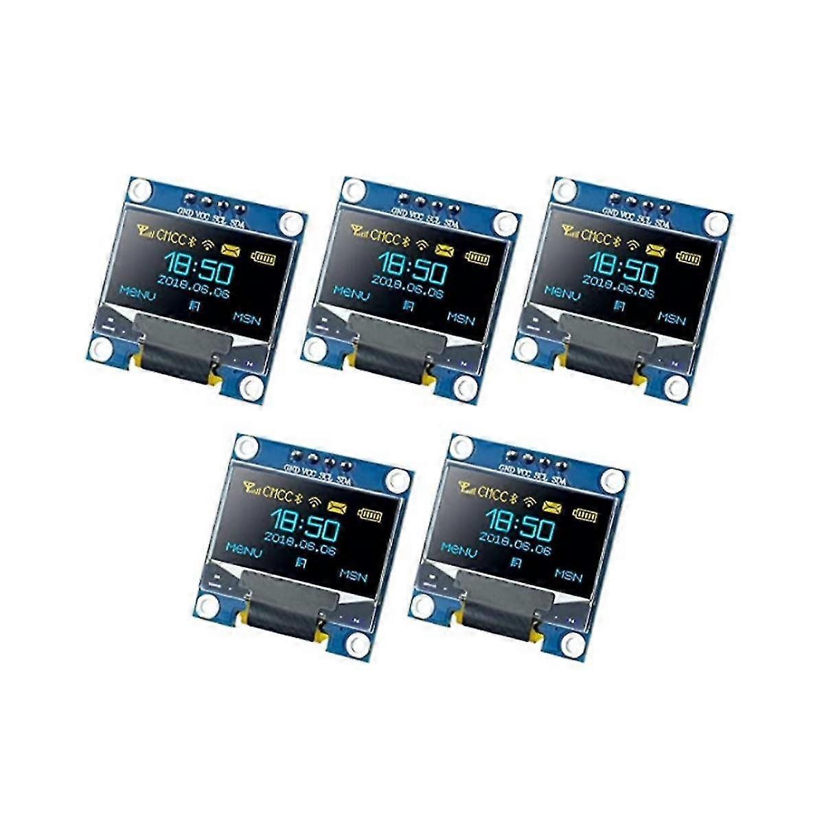0,96 Zoll Oled Display Modul 12864 128x64 Pixel Treiber Iic I2c Serial Mini Selbstleuchtendes Display S