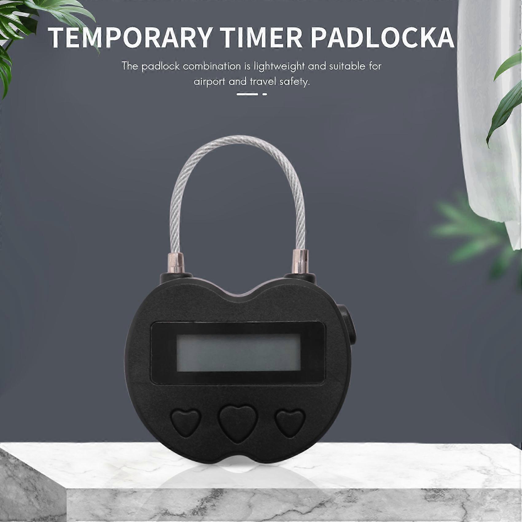 Smart Time Lock LCD Display Time Lock USB Rechargeable Temporary Timer ...