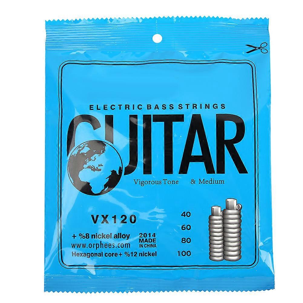 Electric Bass Strings Nickel Alloy 4-String Strings Set Beginner Instrument Accessory