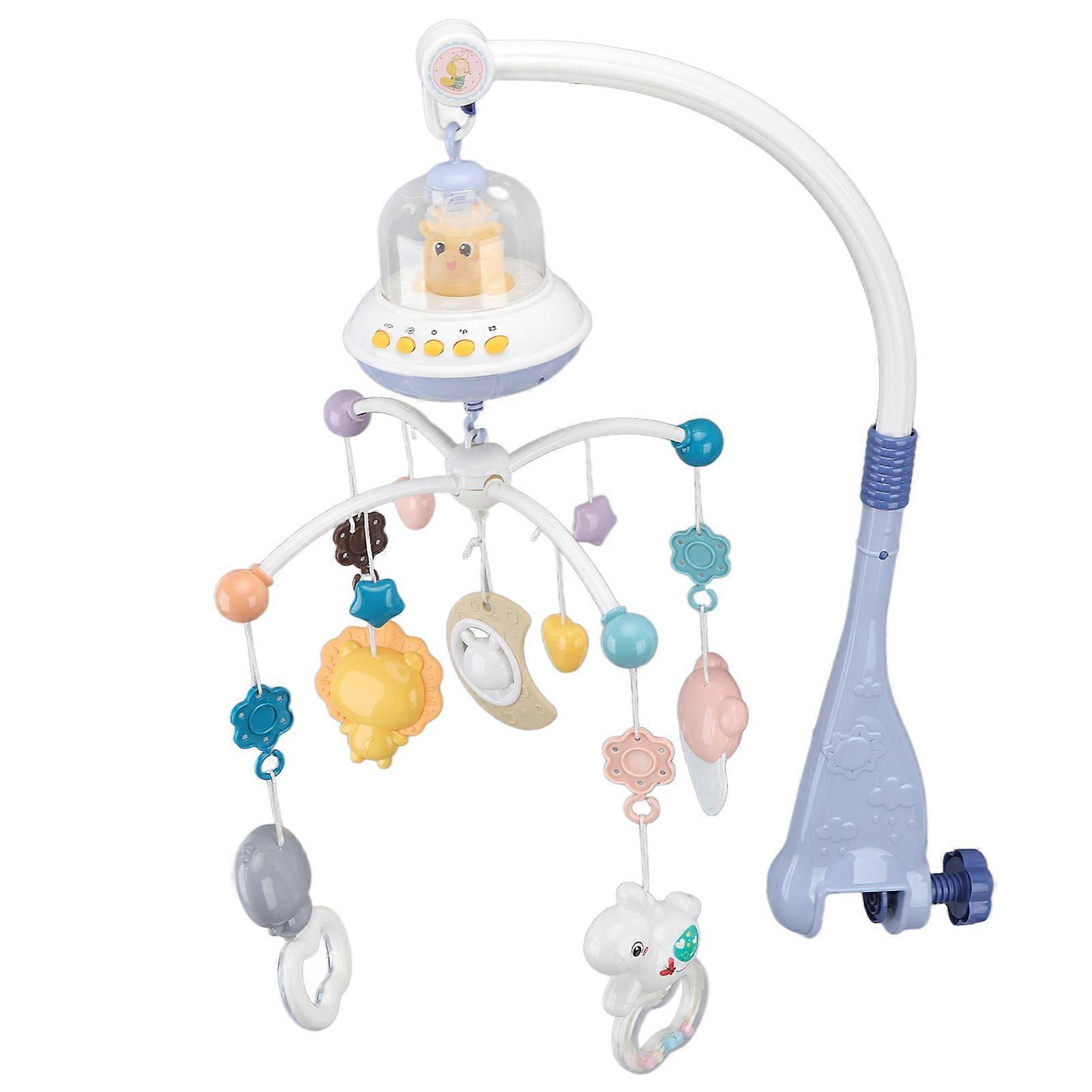 Baby Mobile Hanging Rotating Animals Night Lights Relaxing Music Baby Plastic Mobile with Projector Type 1
