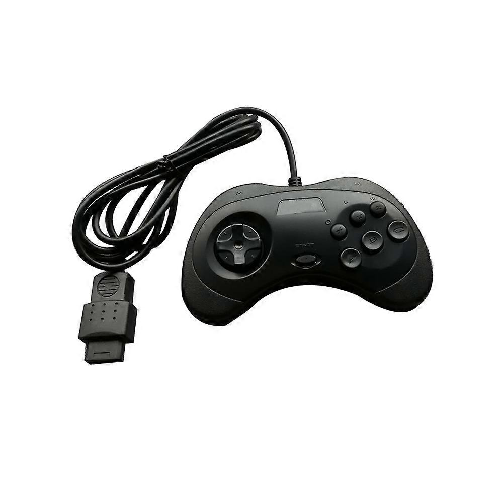 High quality Black  Wired Game controller for SEGA Saturn SS console white black  clear color
